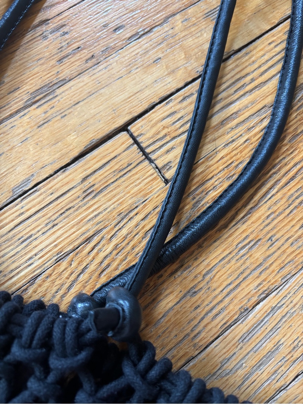 Clare V Sandy Woven Tote in Black - Picture 5 of 6